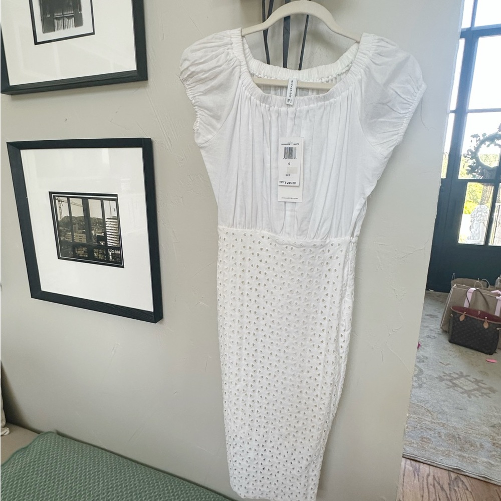 Bec & Bridge White Midi Dress